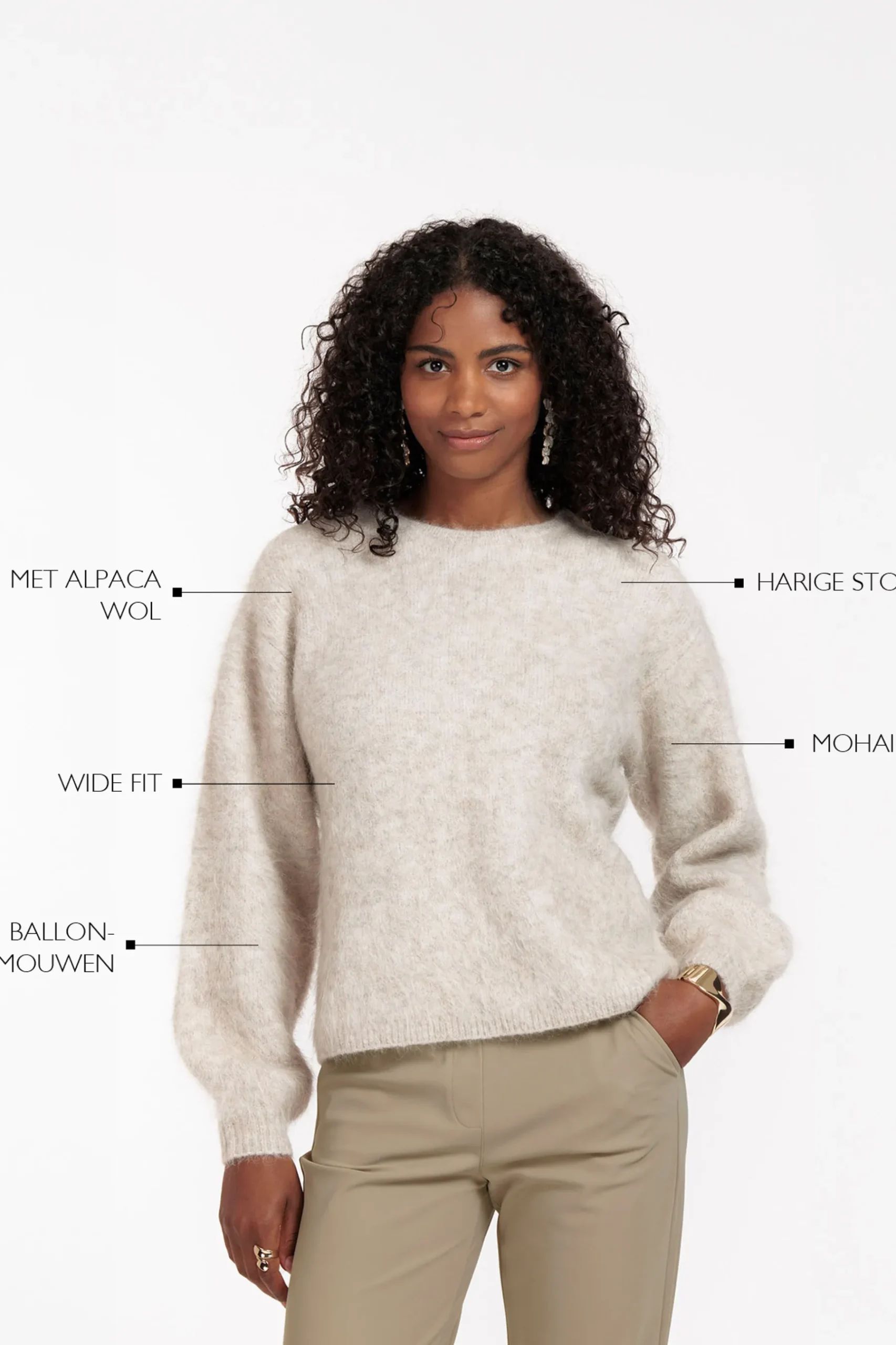 Lisette furry pullover -|Studio Anneloes Hot