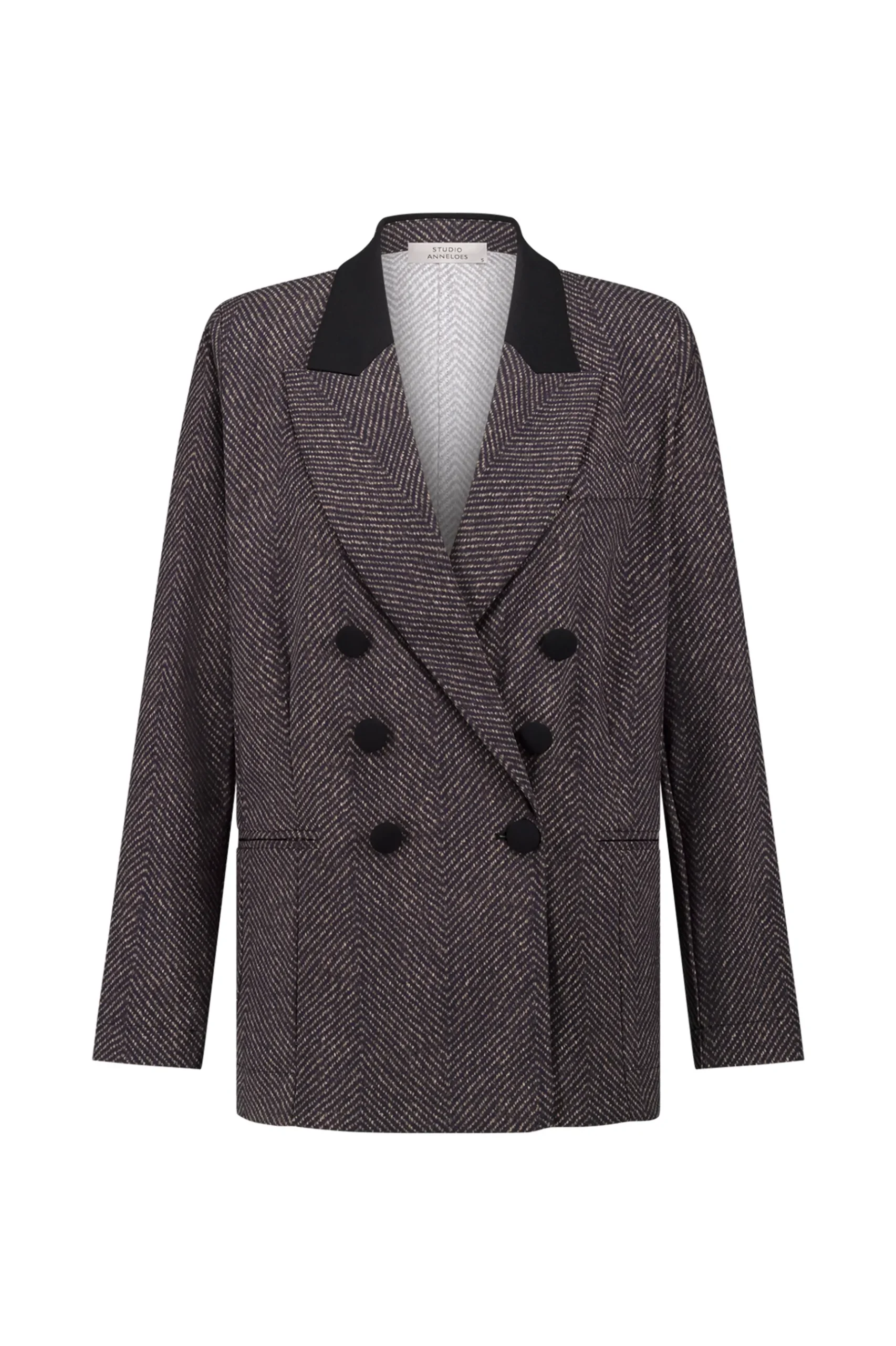 Loulou herringbone blazer -|Studio Anneloes Clearance