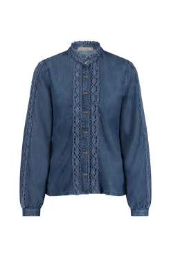 Lourdes denim blouse -|Studio Anneloes Sale
