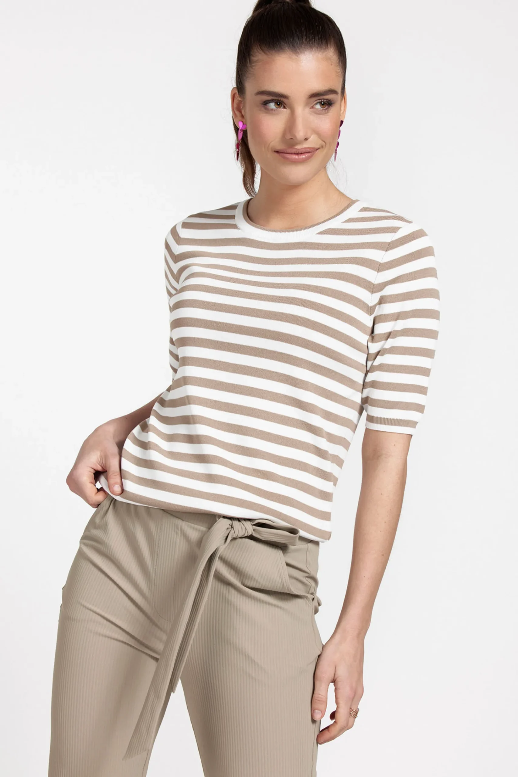 Luna ssl stripe pullover -|Studio Anneloes Clearance