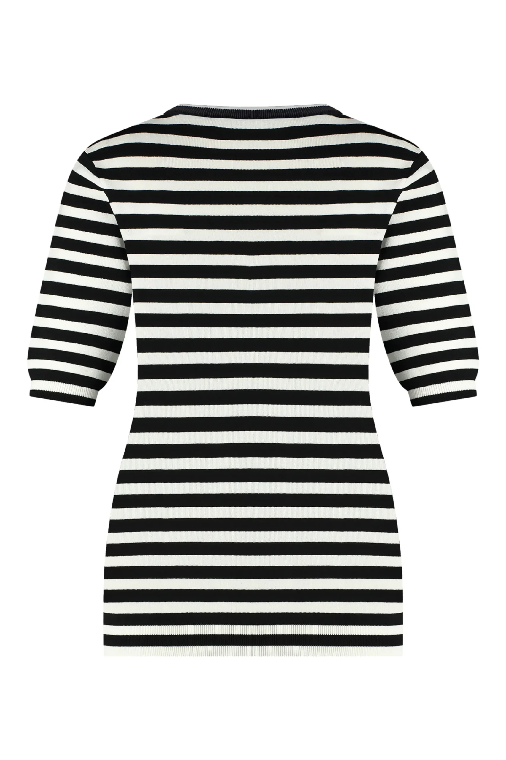 Luna stripe short slv pullover -|Studio Anneloes Hot