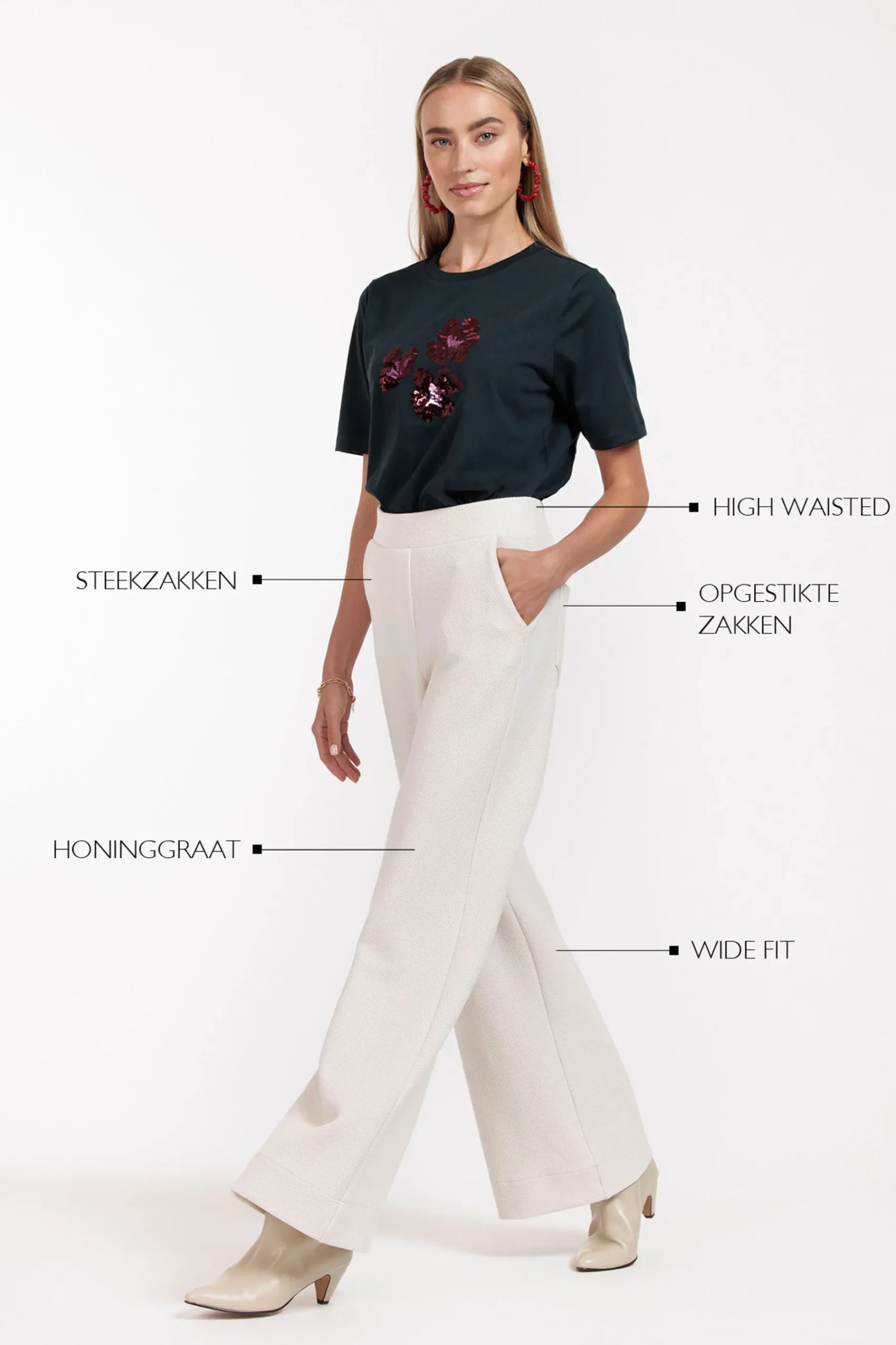 Luza honeycomb trousers -|Studio Anneloes Hot