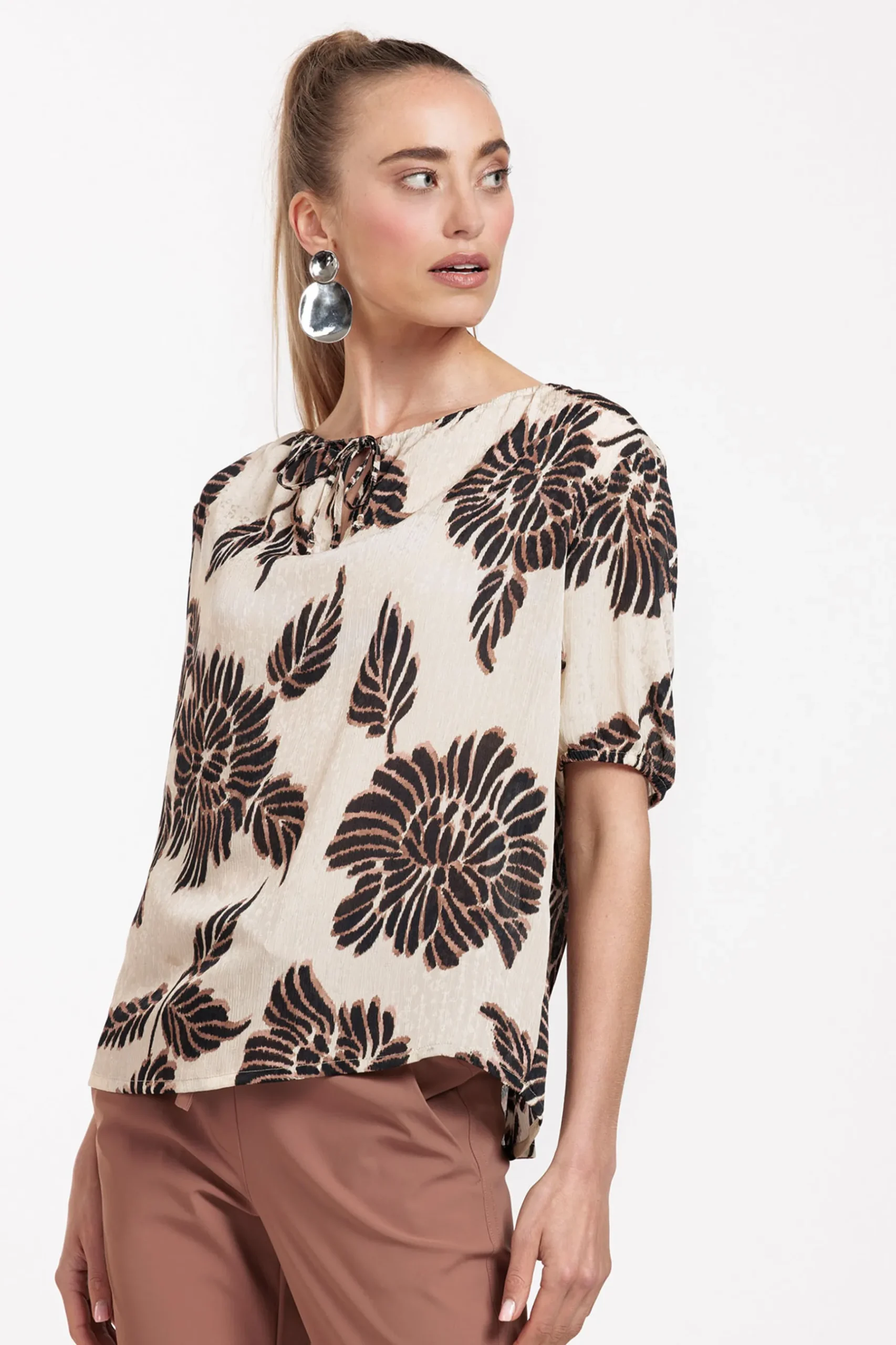 Maite flower crepe top -|Studio Anneloes Outlet