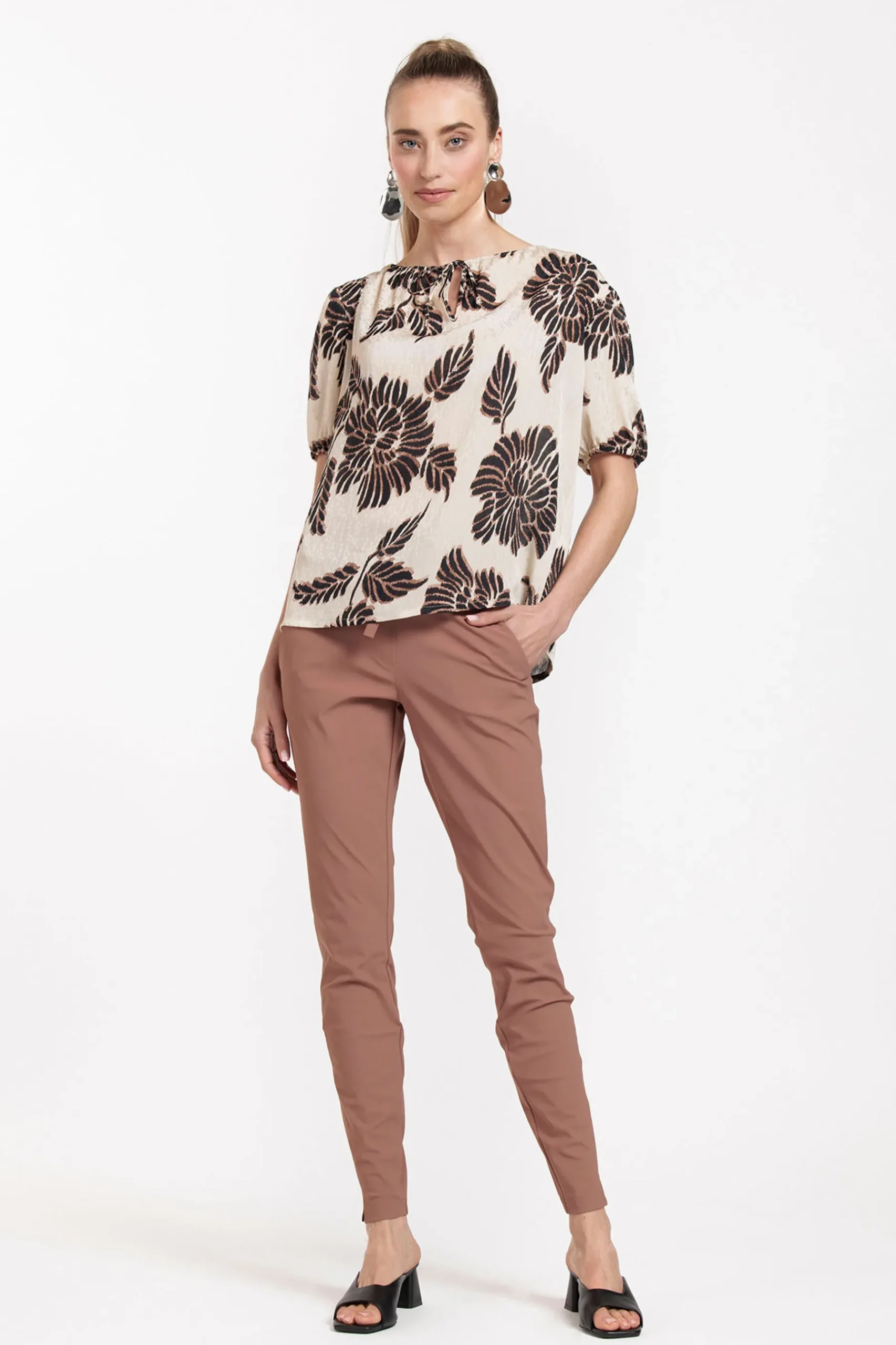 Maite flower crepe top -|Studio Anneloes Outlet