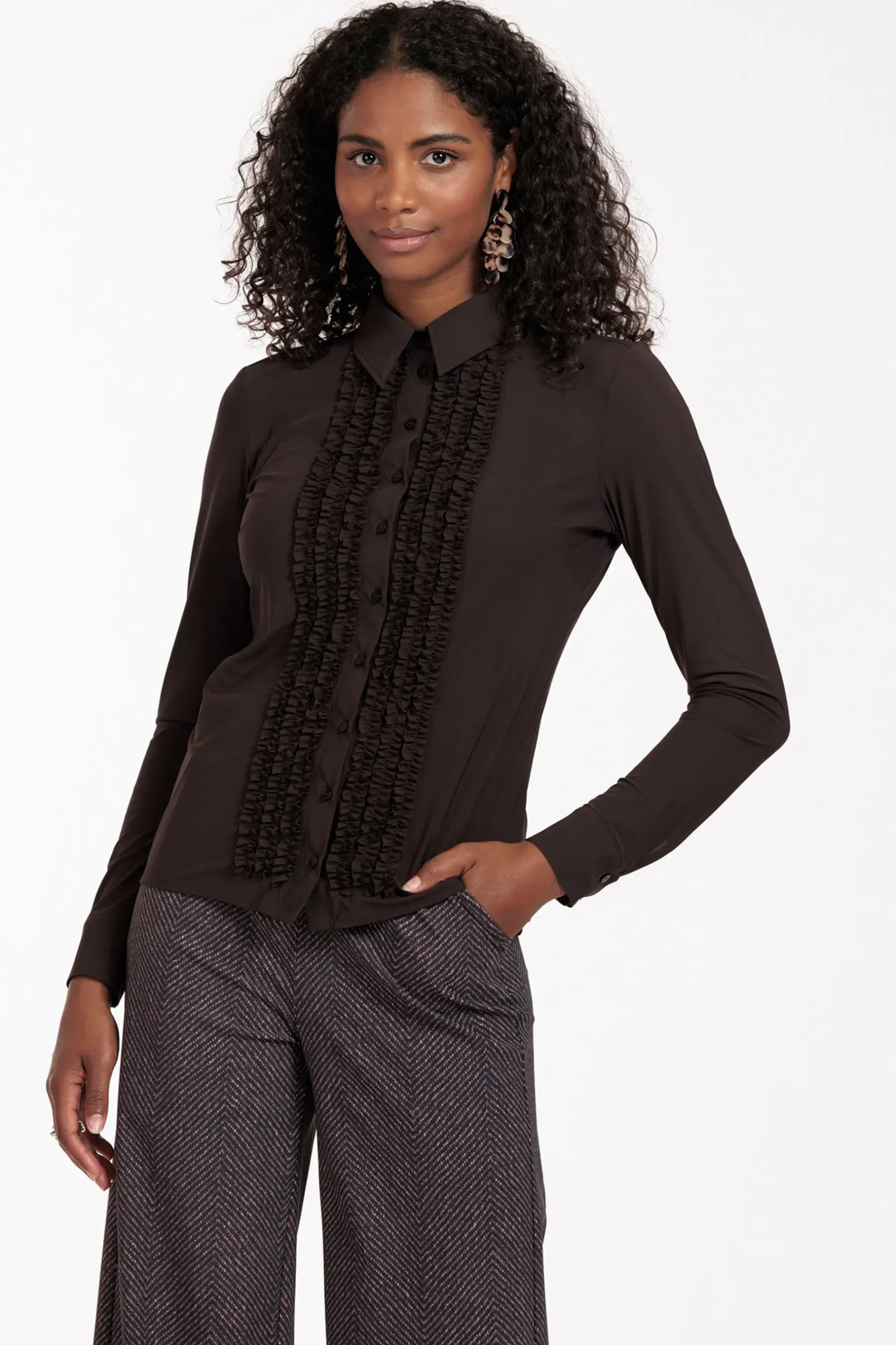 Mallory ruffle blouse -|Studio Anneloes Discount