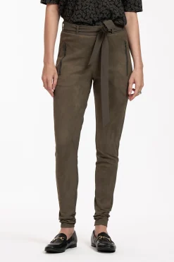 Margot faux suede trousers -|Studio Anneloes Sale