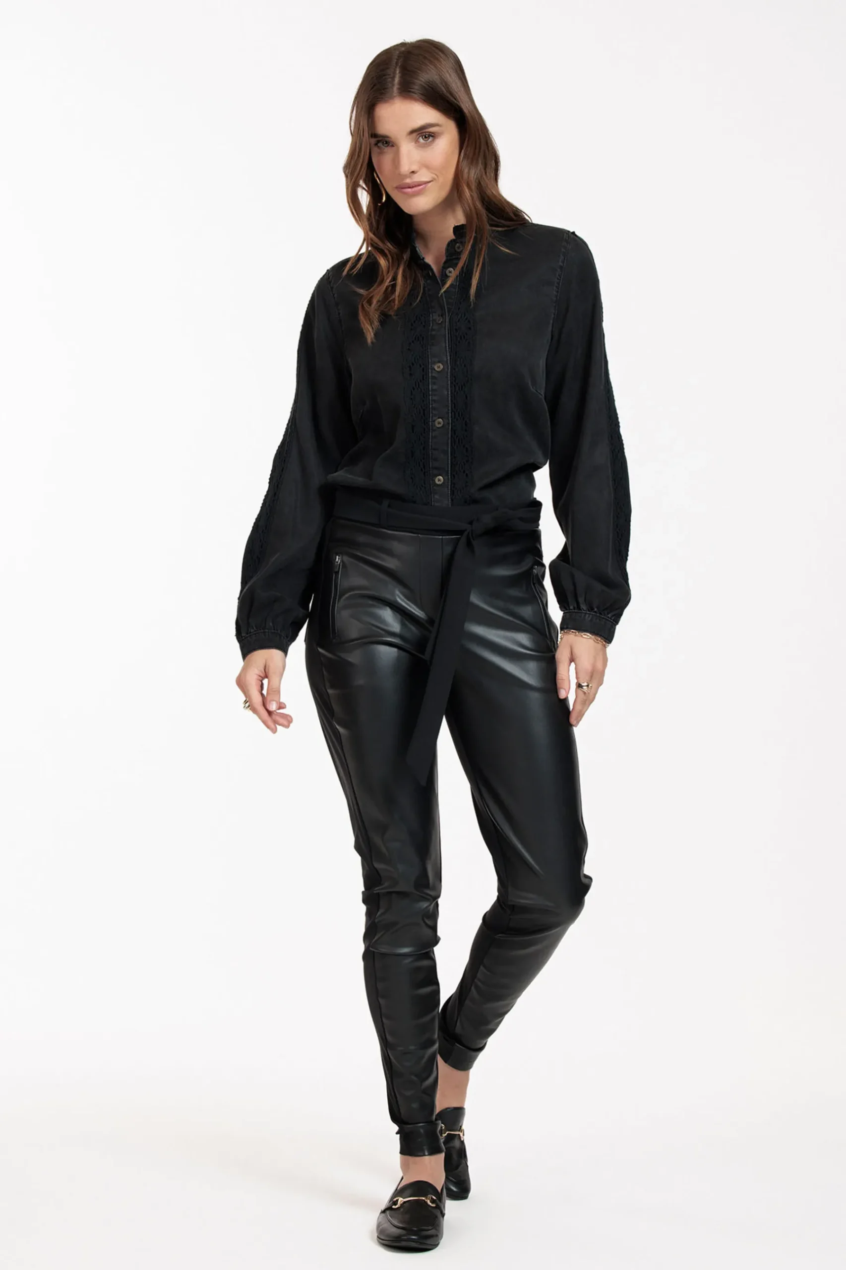 Margot leather trousers -|Studio Anneloes Outlet