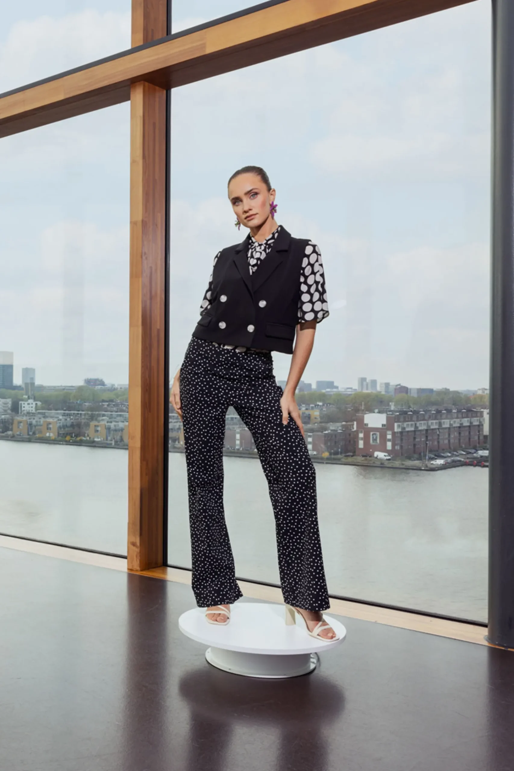Marilon irr dots trousers -|Studio Anneloes Fashion