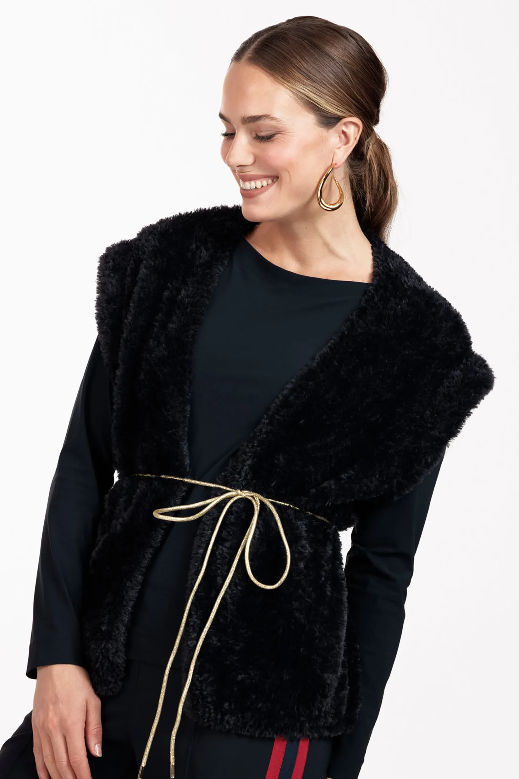 Marly fluffy waistcoat -|Studio Anneloes New