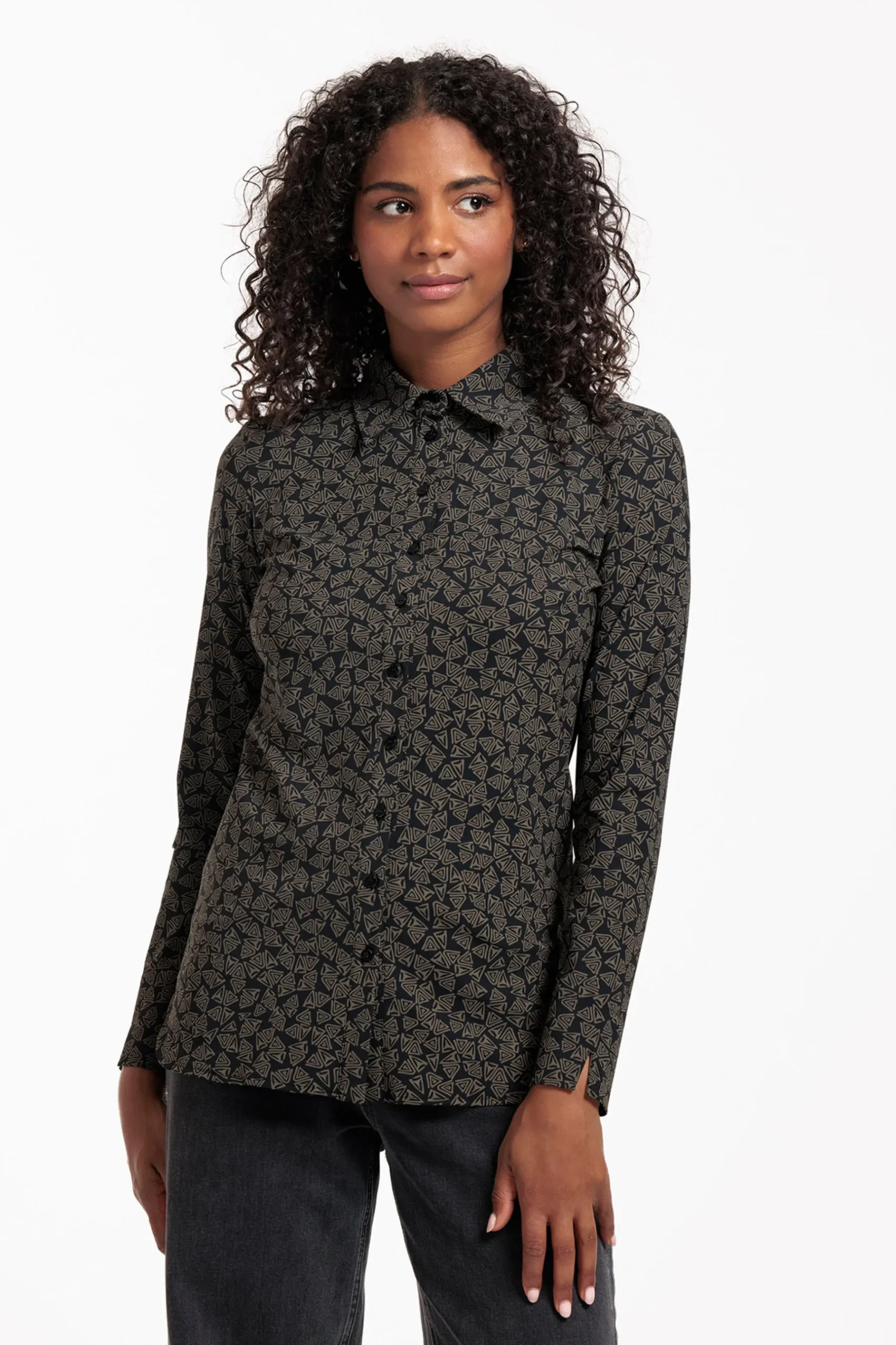 Mies triangles blouse -|Studio Anneloes New
