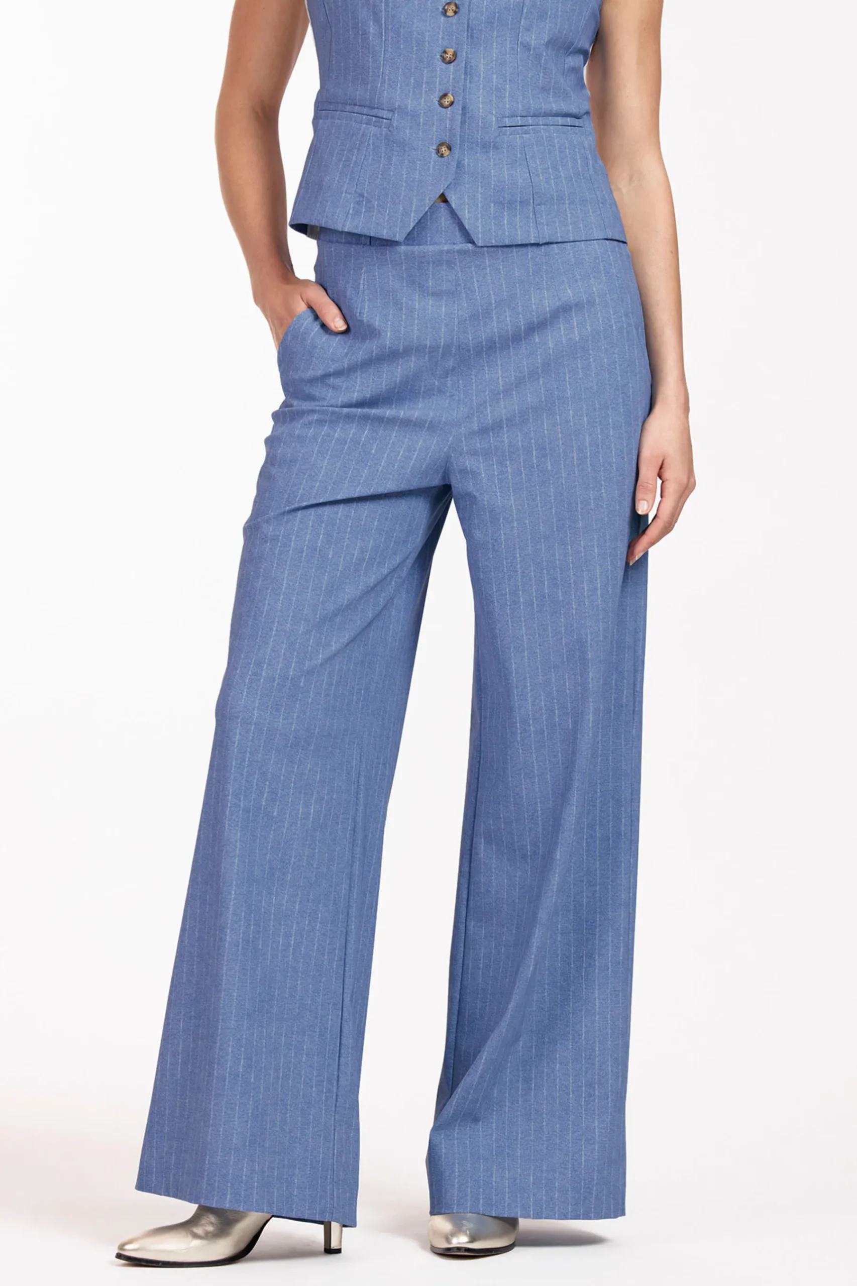 Nanet pinstripe trousers -|Studio Anneloes Discount