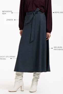Nelly woven look skirt -|Studio Anneloes Outlet
