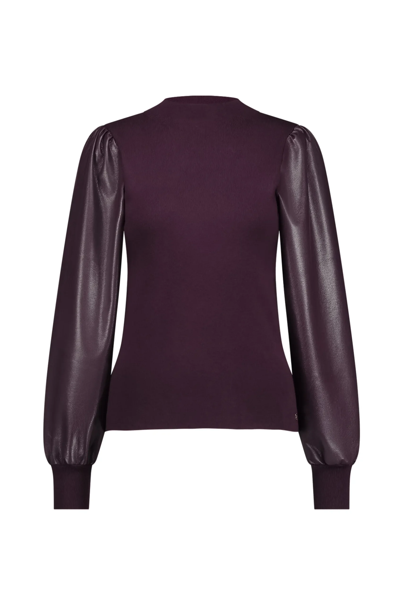 Noortje faux leather pullover -|Studio Anneloes Sale