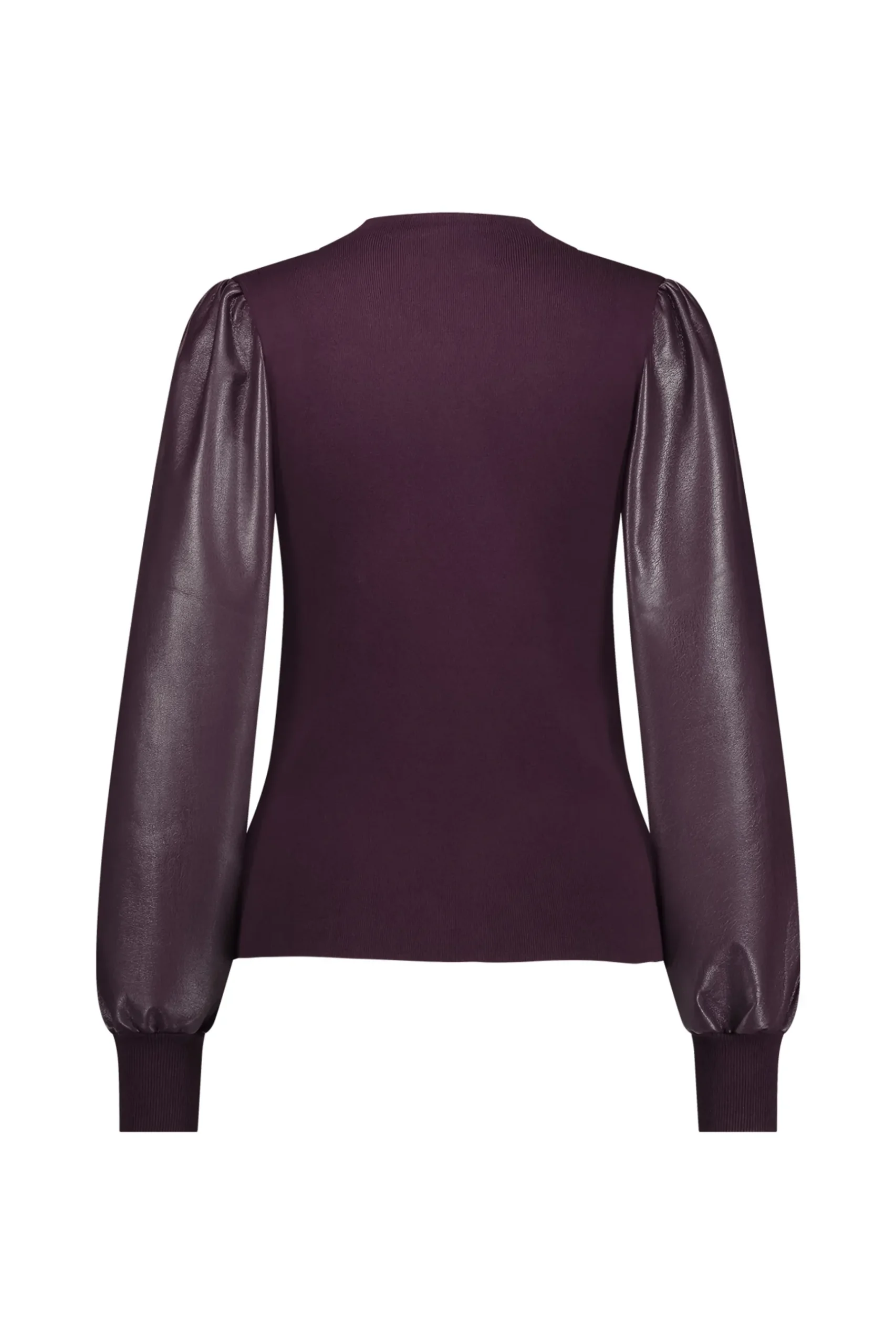 Noortje faux leather pullover -|Studio Anneloes Sale