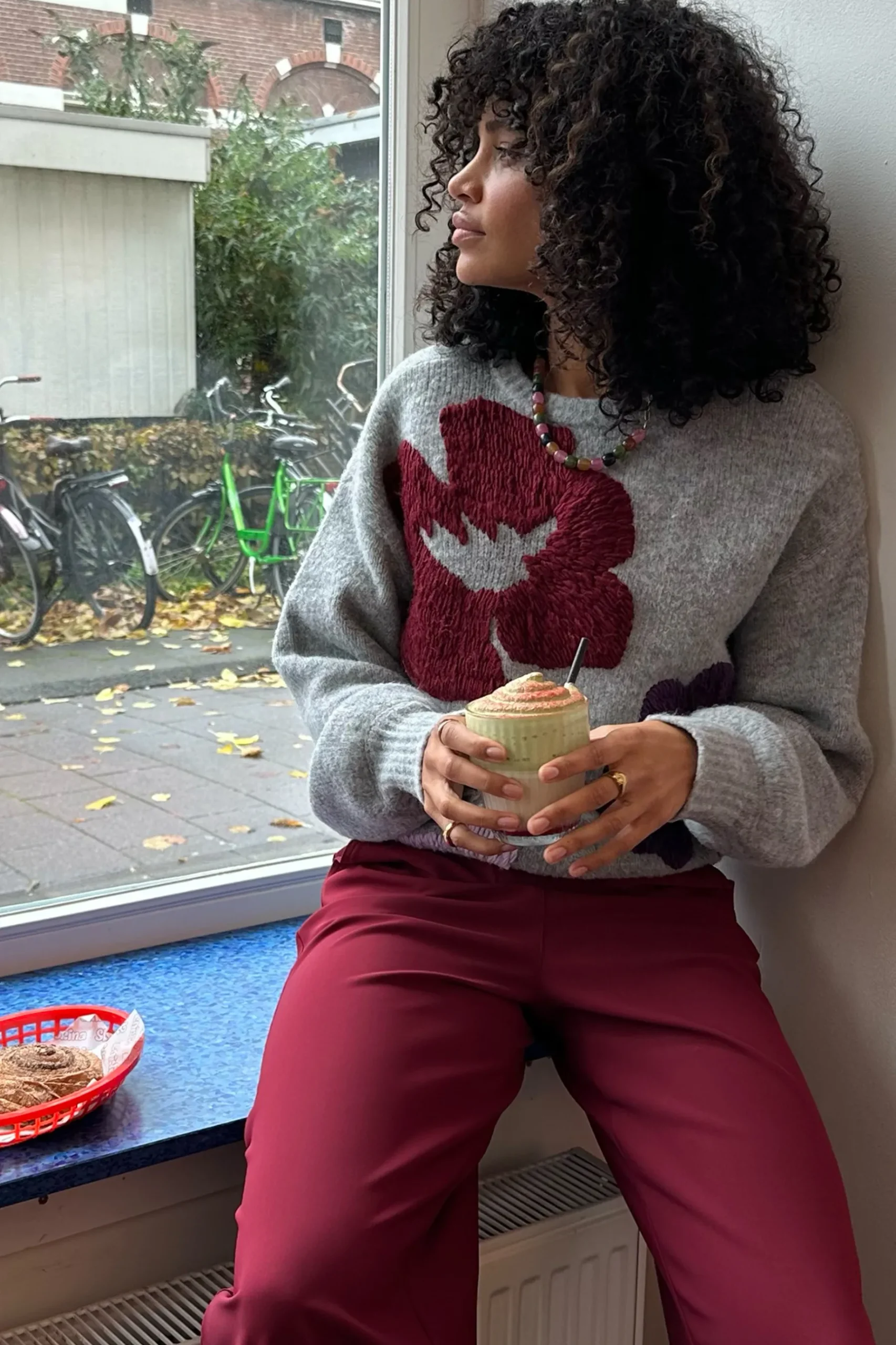Nour flower pullover -|Studio Anneloes Discount