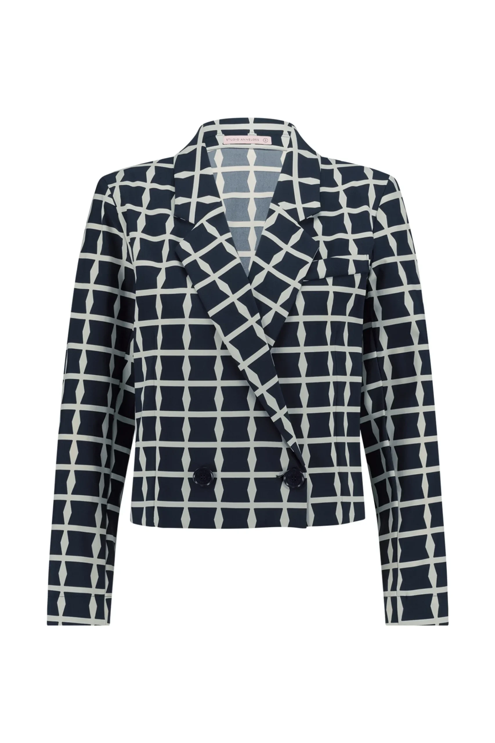 Ocean squares blazer -|Studio Anneloes Discount