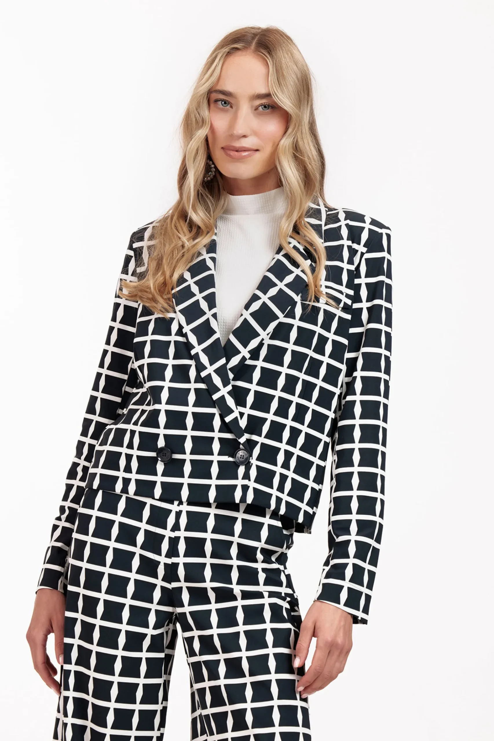Ocean squares blazer -|Studio Anneloes Discount