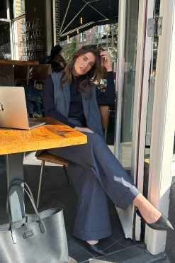 Ozzie woven look trousers -|Studio Anneloes Best