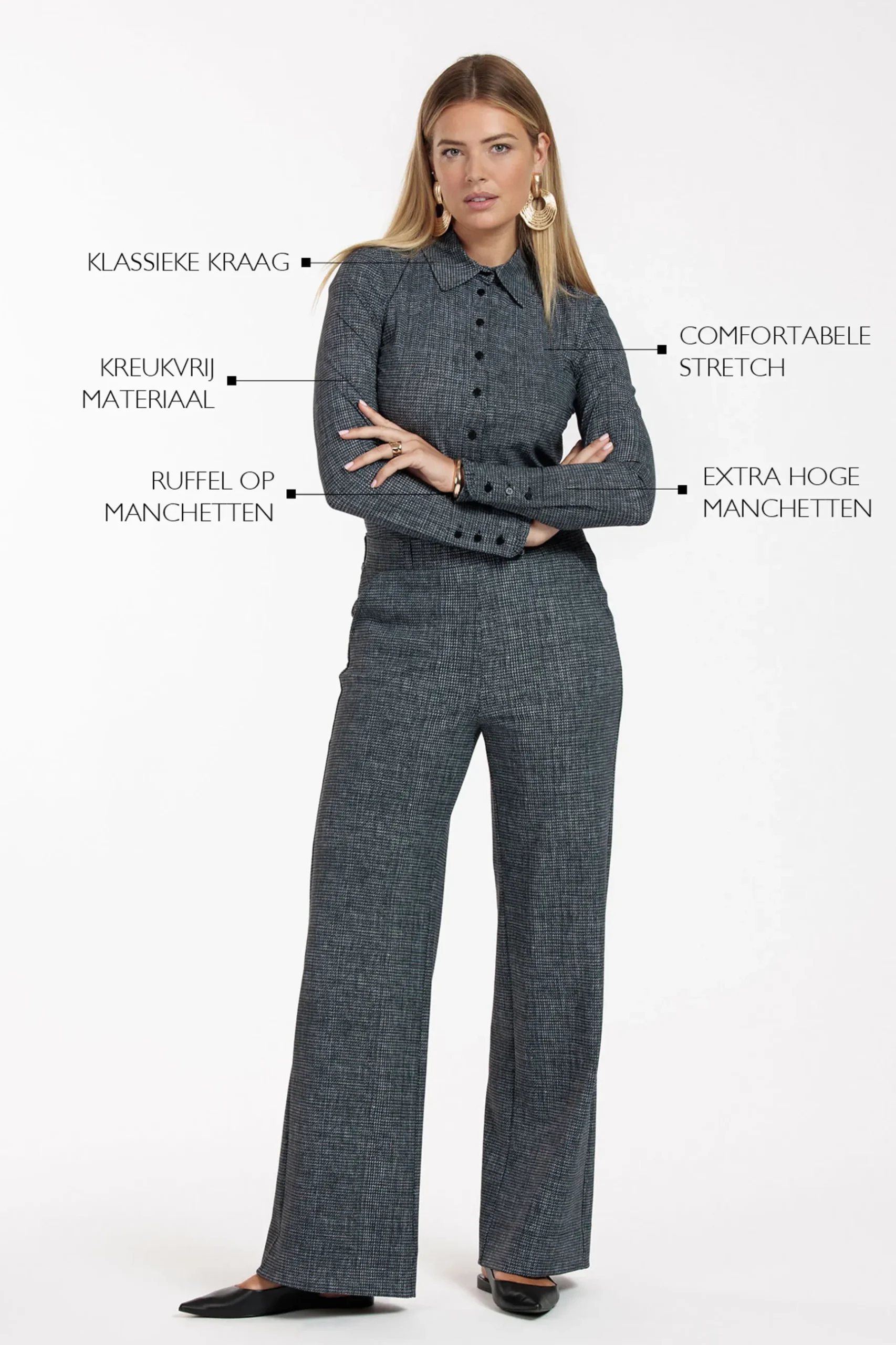Polly tweed blouse -|Studio Anneloes Online