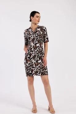 Simplicity leopard dress -|Studio Anneloes Outlet