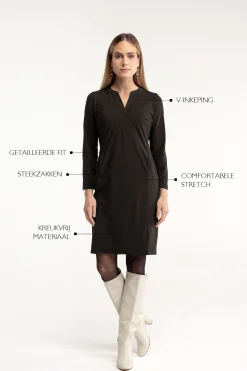 Simplicity long sleeve dress -|Studio Anneloes New