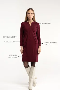 Simplicity long sleeve dress -|Studio Anneloes Outlet