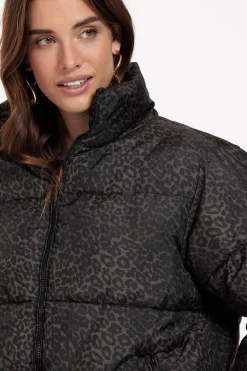 Tanner puffer leopard jacket -|Studio Anneloes Hot