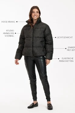 Tanner puffer leopard jacket -|Studio Anneloes Hot
