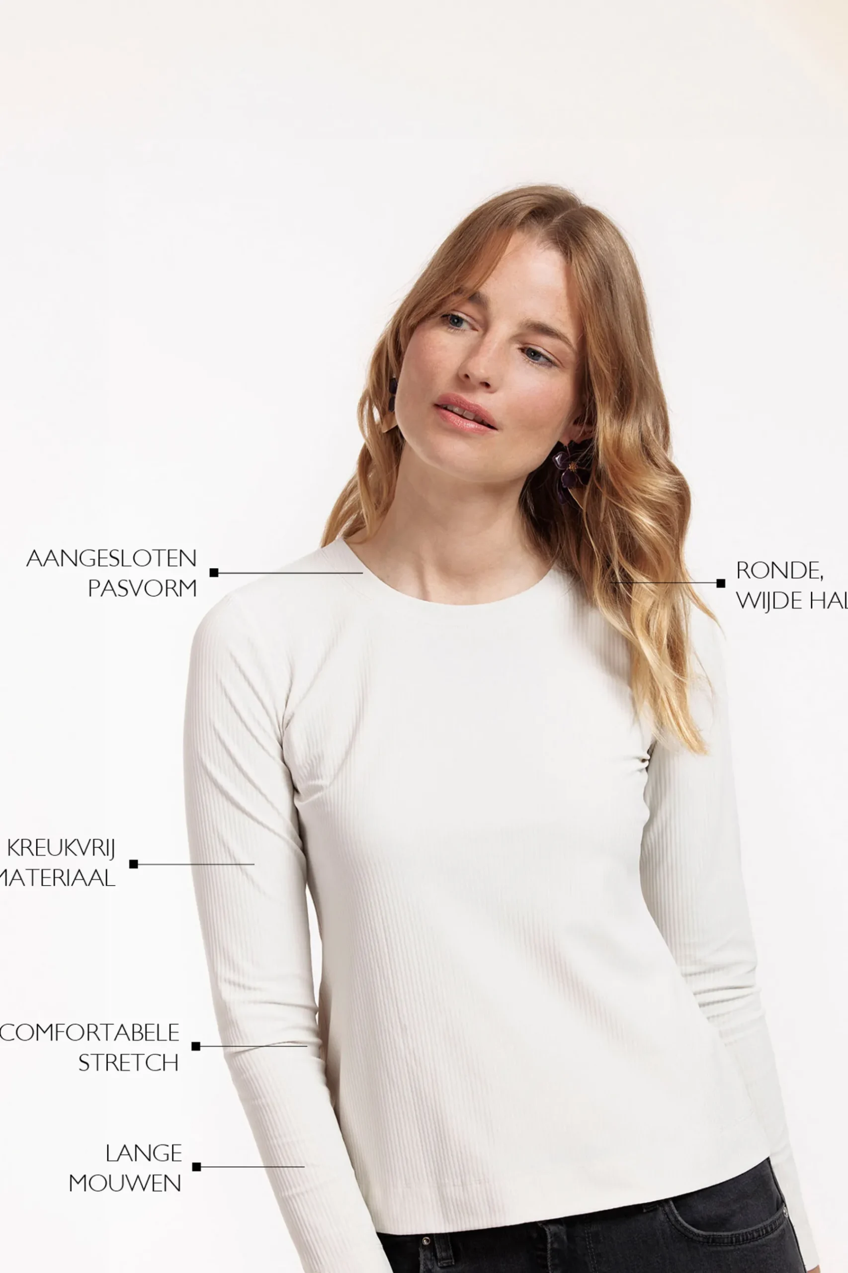 Travel rib Tee ls -|Studio Anneloes New