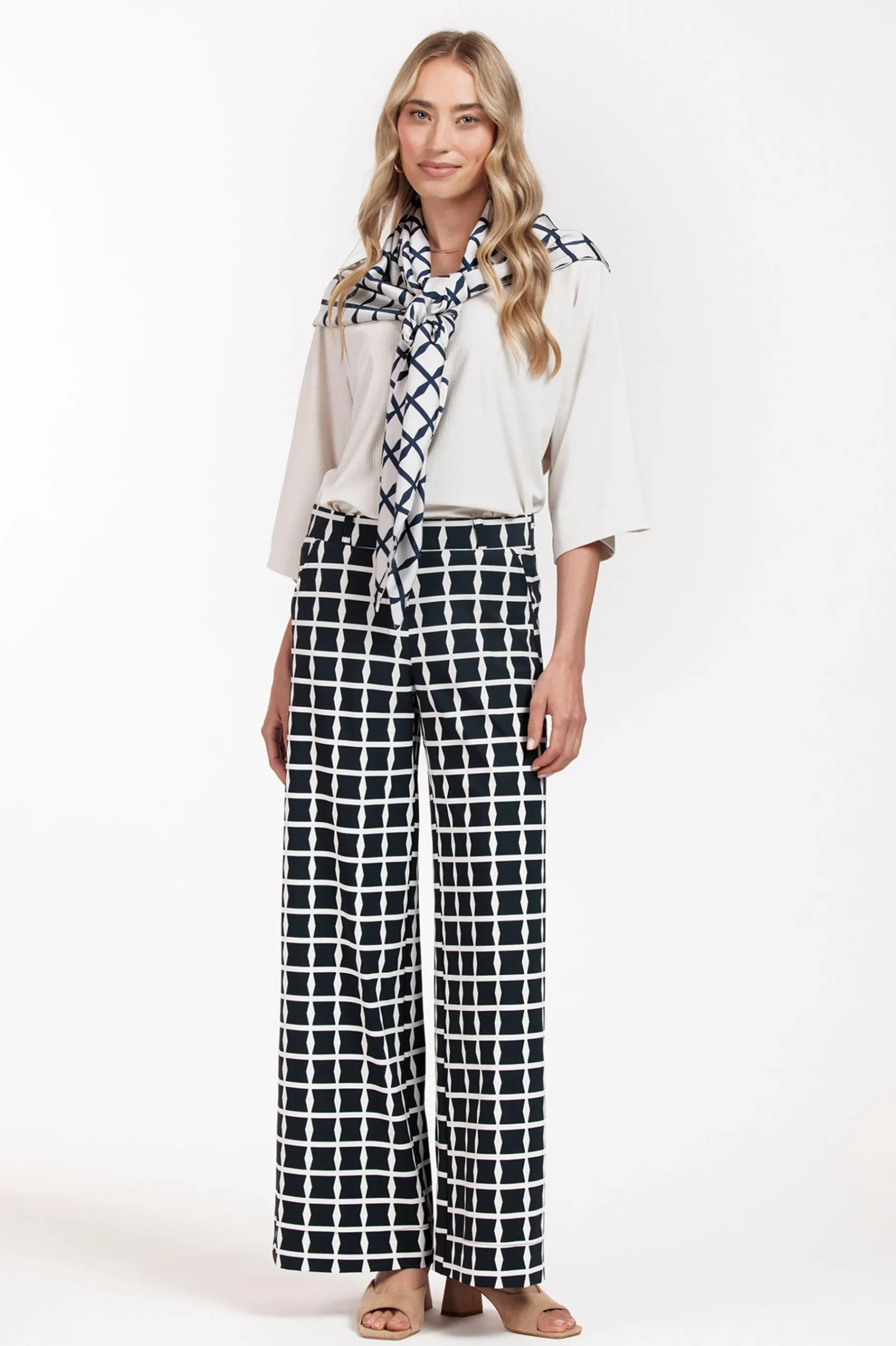 Triangle squares scarf -|Studio Anneloes New