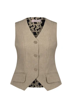 Trixi structure gilet -|Studio Anneloes Fashion