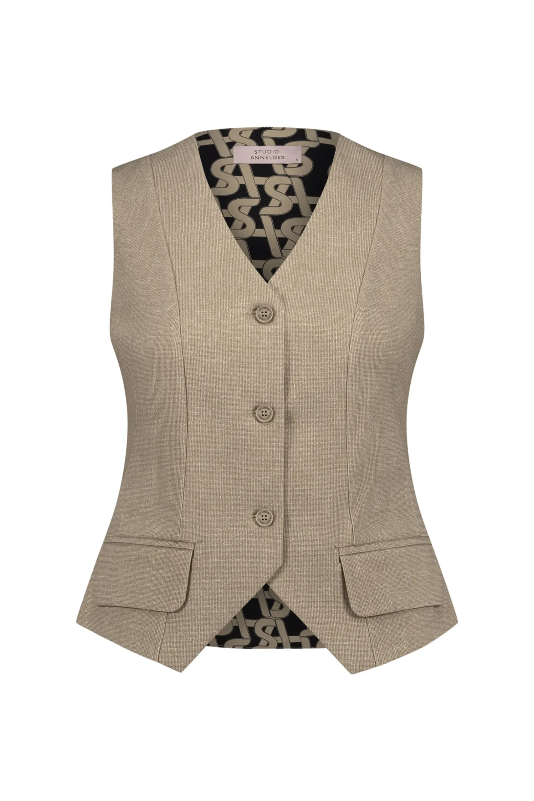 Trixi structure gilet -|Studio Anneloes Fashion