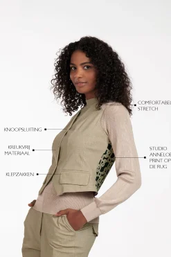 Trixi structure gilet -|Studio Anneloes Fashion