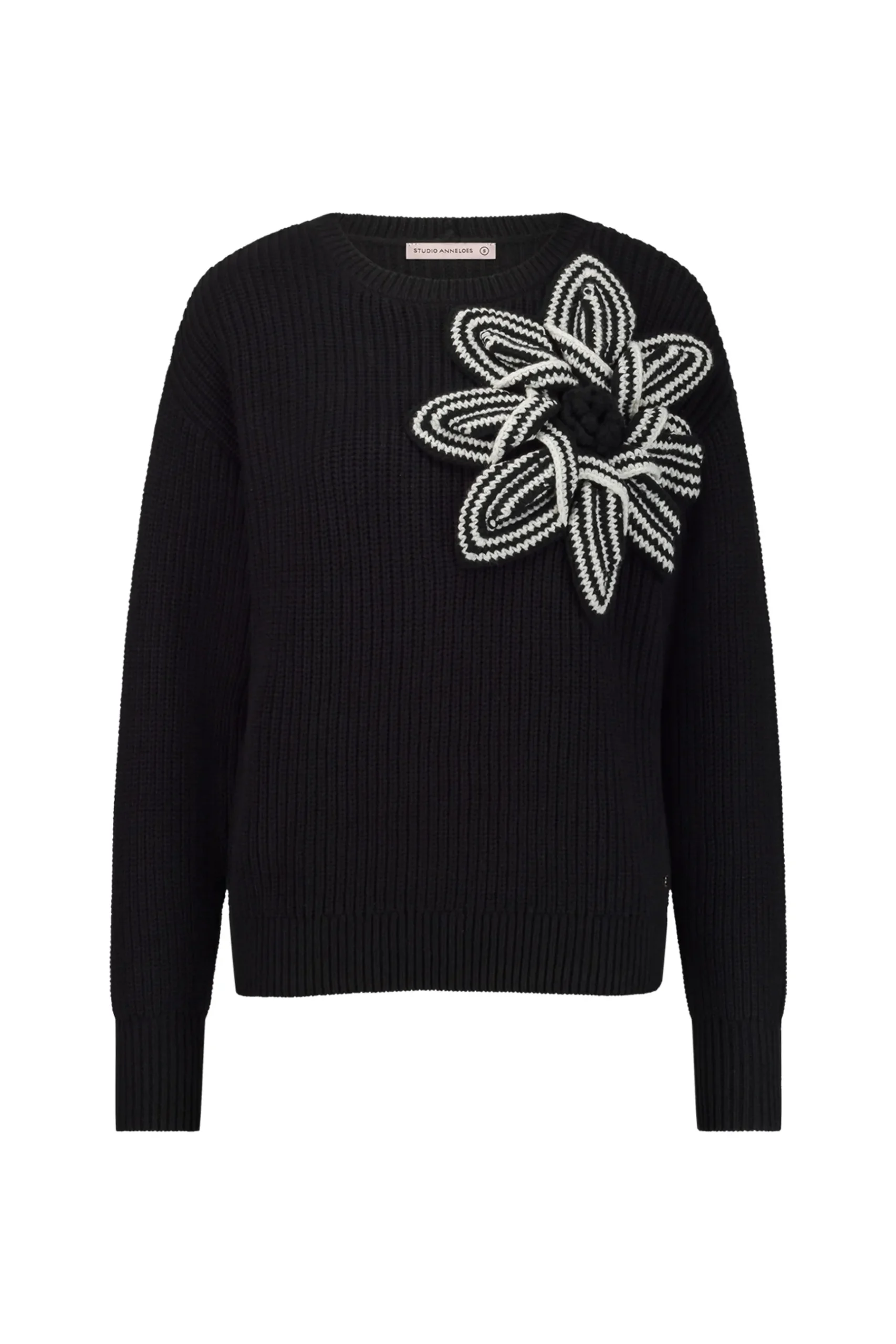 Valerie chunky flower pullover -|Studio Anneloes Hot