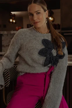 Valerie chunky flower pullover -|Studio Anneloes Best