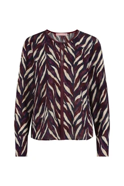 Veerle leaves crepe blouse -|Studio Anneloes Fashion