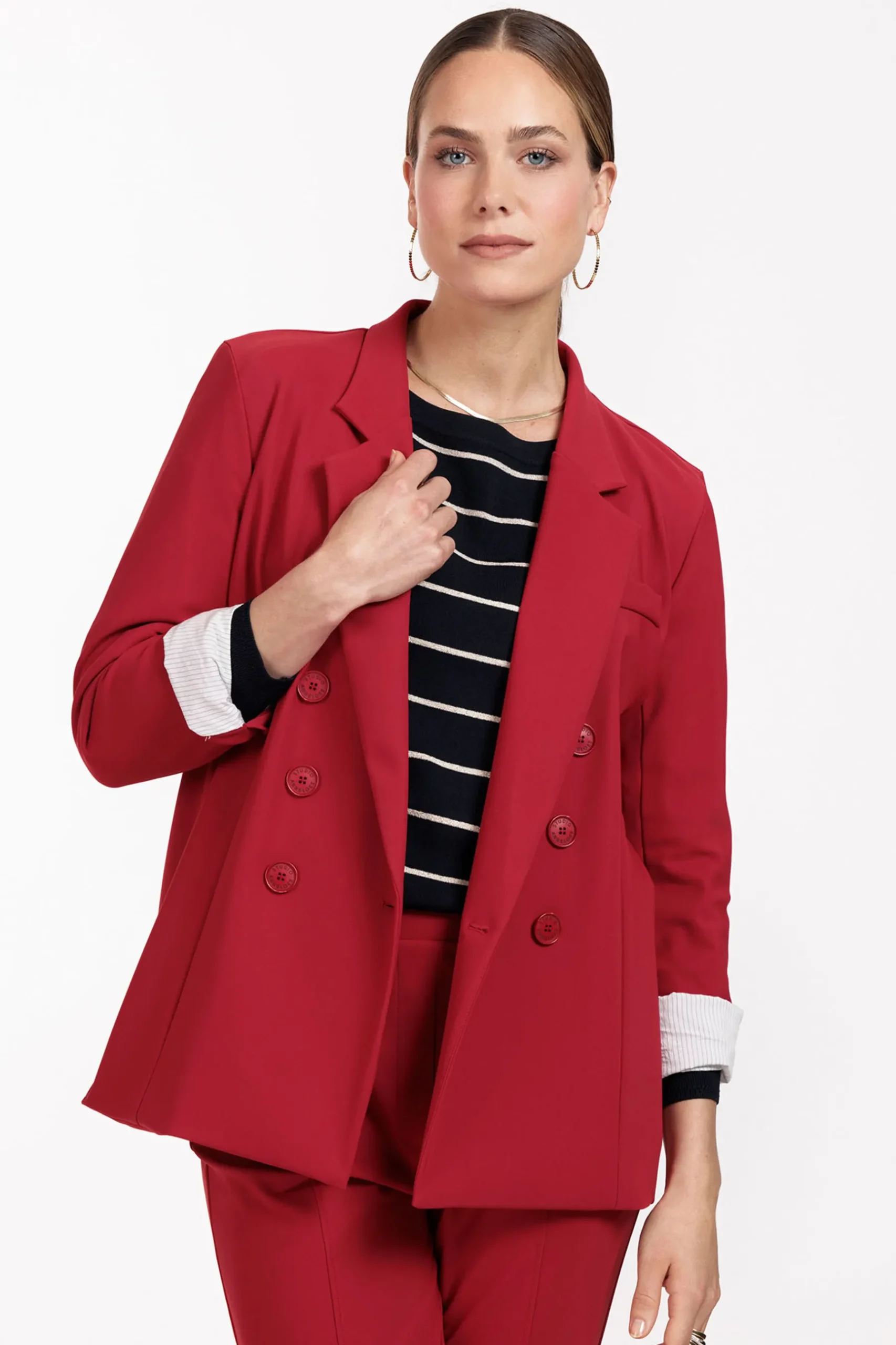 Violet bonded blazer -|Studio Anneloes New